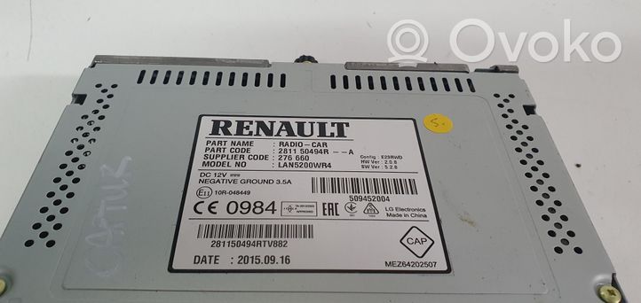 Renault Captur Monitor / wyświetlacz / ekran 