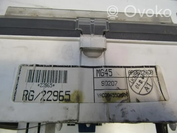 MG MGF Tachimetro (quadro strumenti) AR0052408
