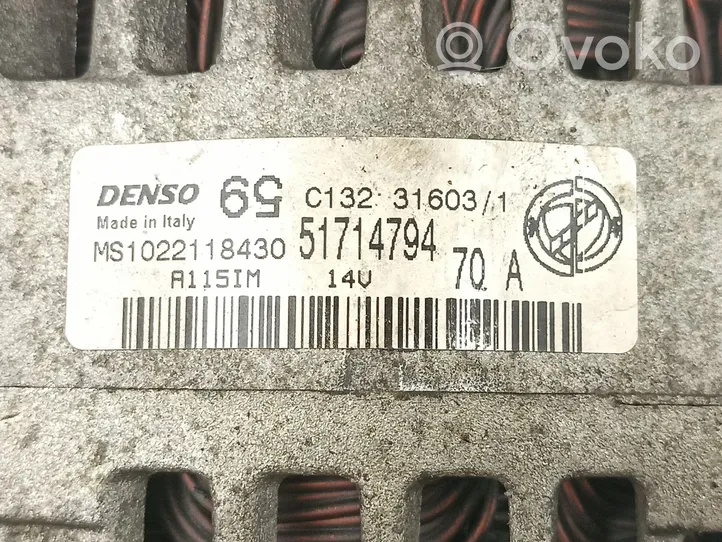 Fiat Punto Evo Generaattori/laturi 51714794