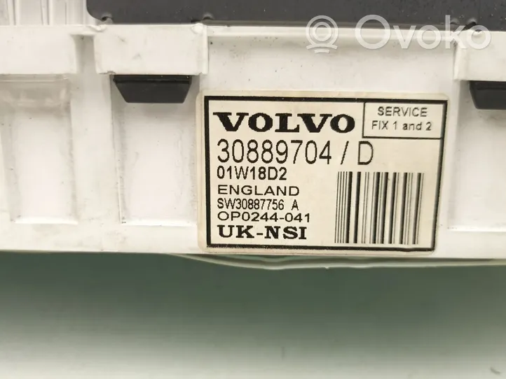 Volvo S40, V40 Nopeusmittari (mittaristo) 30889704D
