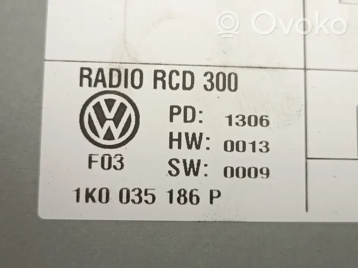 Volkswagen Golf SportWagen Unité de contrôle son HiFi Audio 1K0035186P