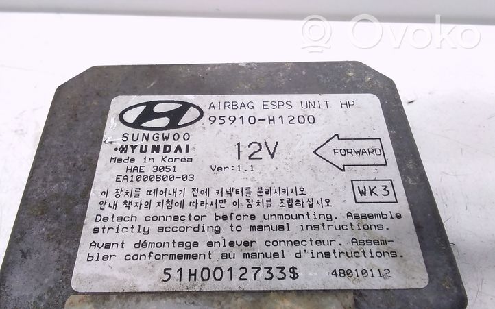 Hyundai Terracan Module de contrôle airbag 95910H1200
