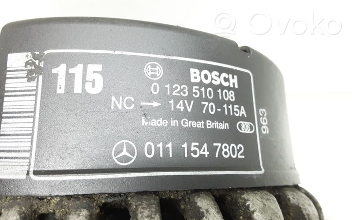 Mercedes-Benz C W202 Generaattori/laturi 0111547802