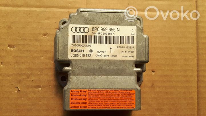 Audi A3 S3 8P Turvatyynyn ohjainlaite/moduuli 8P0959655N