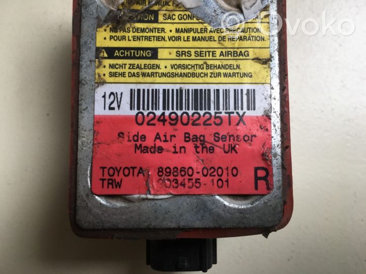 Toyota Corolla E120 E130 Oro pagalvių valdymo blokas 8986002010