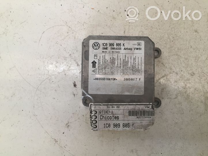 Volkswagen Fox Airbag control unit/module 1C0909605K