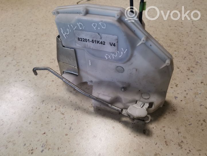 Opel Agila B Front door lock 8220151K42