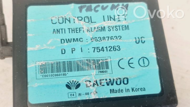 Chevrolet Tacuma Centralina/modulo allarme 96387632