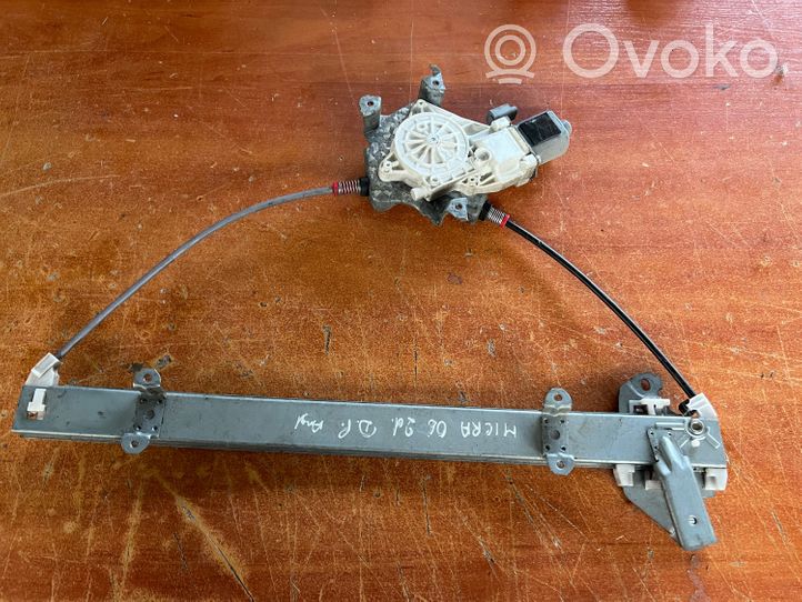 Nissan Micra Front door window regulator with motor 