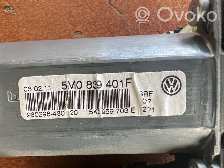 Volkswagen Golf Plus Moteur de lève-vitre de porte arrière 5M0839401F