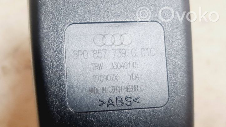 Audi A3 S3 A3 Sportback 8P Boucle de ceinture de sécurité arrière centrale 8P0857739C