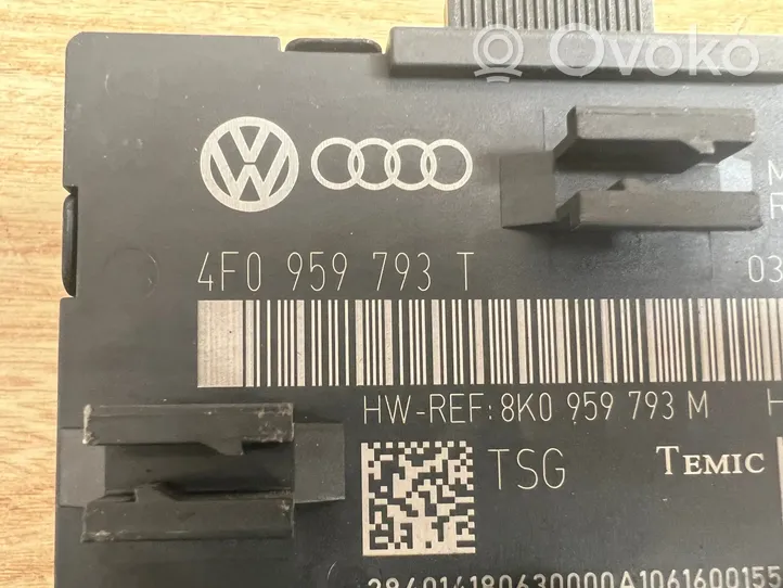 Audi A6 S6 C6 4F Unité de commande module de porte 4F0959793T