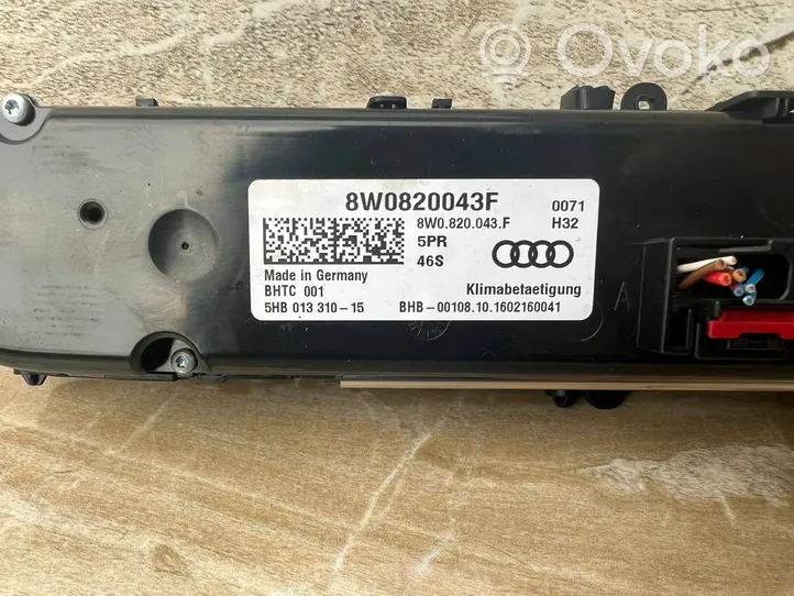 Audi A4 Allroad B9 Climate control unit 8W0820043F