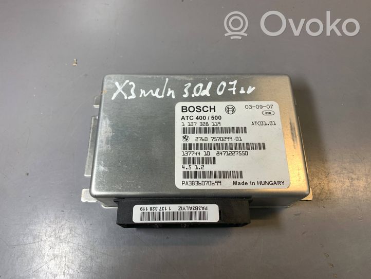 BMW X3 E83 Module de contrôle de boîte de vitesses ECU 7570299