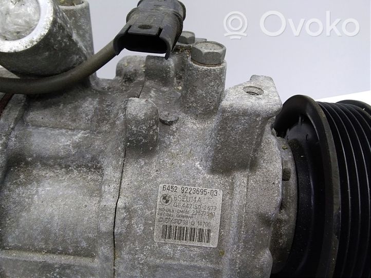 BMW 3 F30 F35 F31 Ilmastointilaitteen kompressorin pumppu (A/C) 9223695