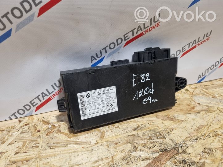 BMW 1 E82 E88 Unité de contrôle module CAS 9147226