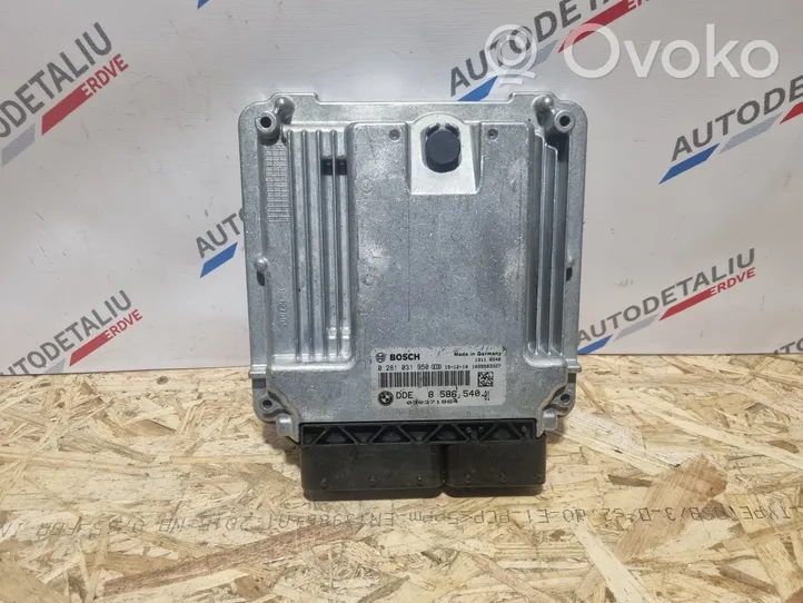 BMW 3 F30 F35 F31 Dzinēja vadības bloks 8586540