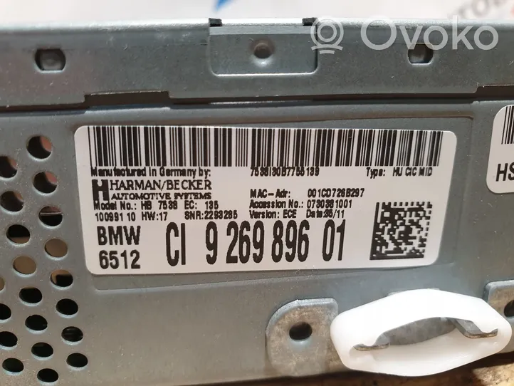 BMW X3 F25 Unità principale autoradio/CD/DVD/GPS 9269896