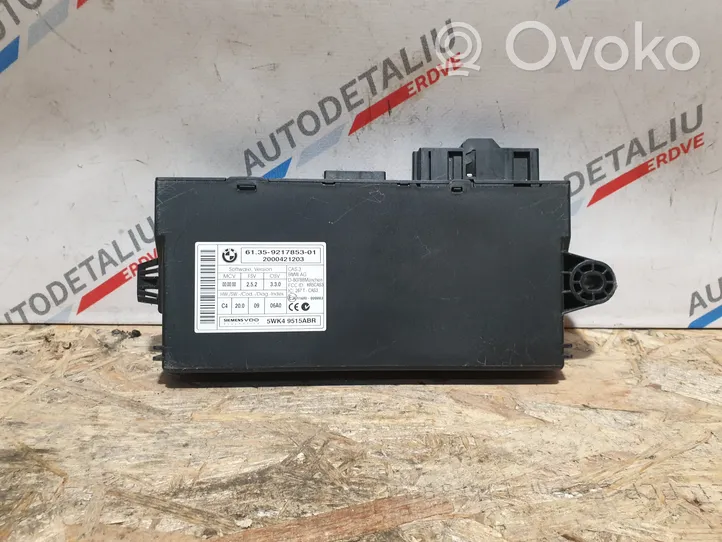 BMW 1 E82 E88 Unité de contrôle module CAS 9217853