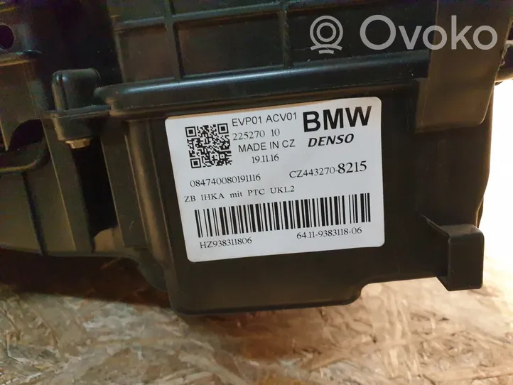BMW X1 F48 F49 Sisälämmityksen ilmastoinnin korin kokoonpano 9383118