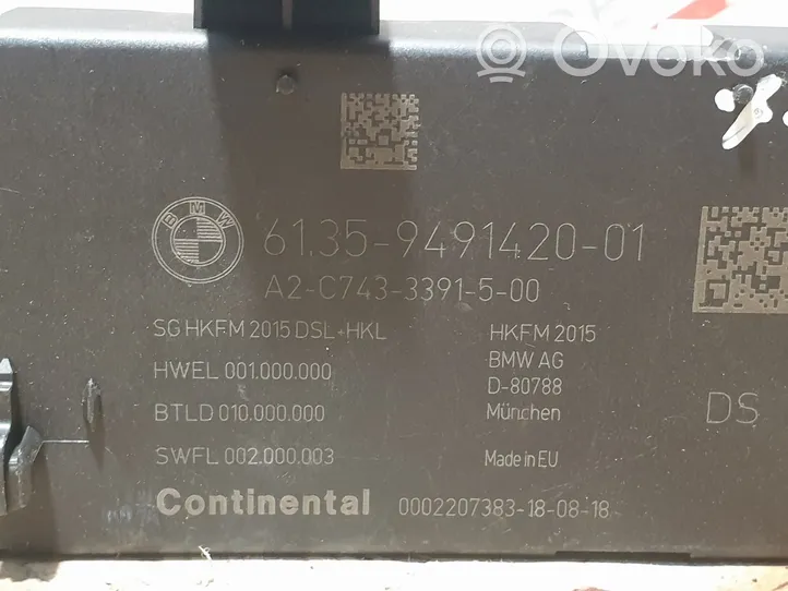 BMW 5 G30 G31 Unité de commande / module de hayon 9491420