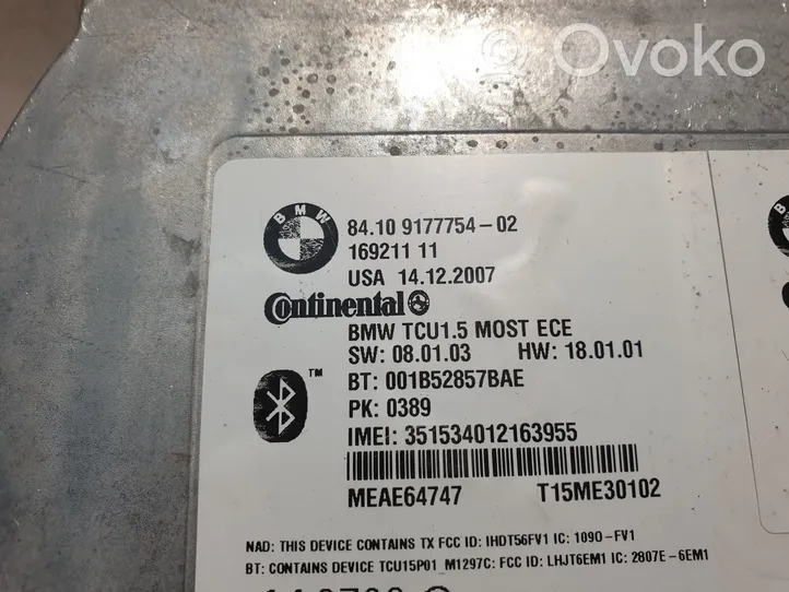 BMW X5 E70 Moduł / Sterownik Bluetooth 9177754