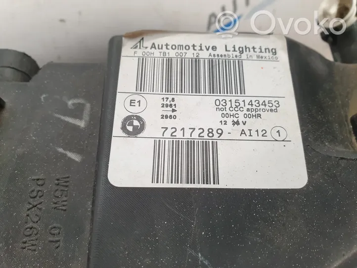 BMW X3 F25 Headlight/headlamp 7217289