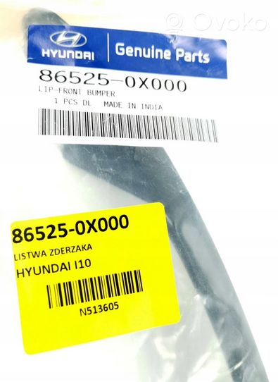Hyundai i10 Moulure de pare-chocs avant 86525-0X000