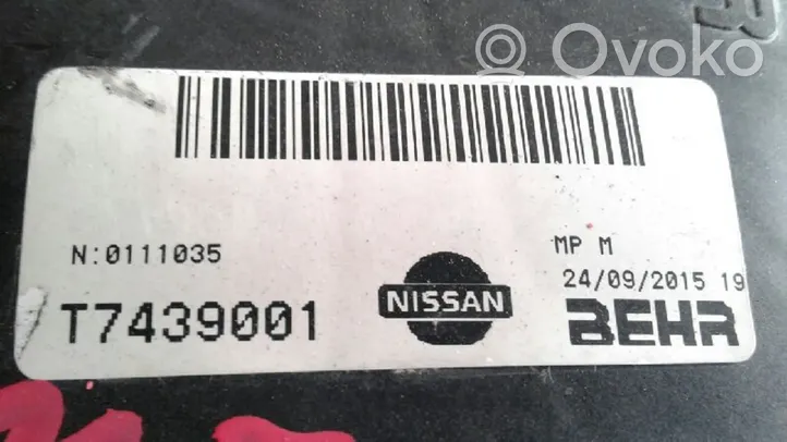 Nissan NV200 Jäähdyttimen jäähdytinpuhallin T7439001