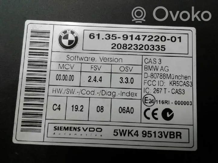 BMW 1 E81 E87 Unidad de control/módulo de la puerta 