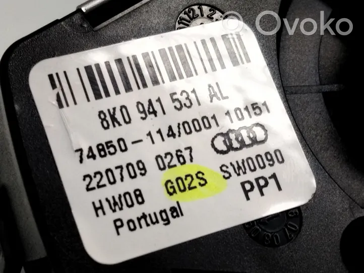 Audi A4 Allroad Interrupteur d'éclairage de la cabine dans le panneau 8K0941531L