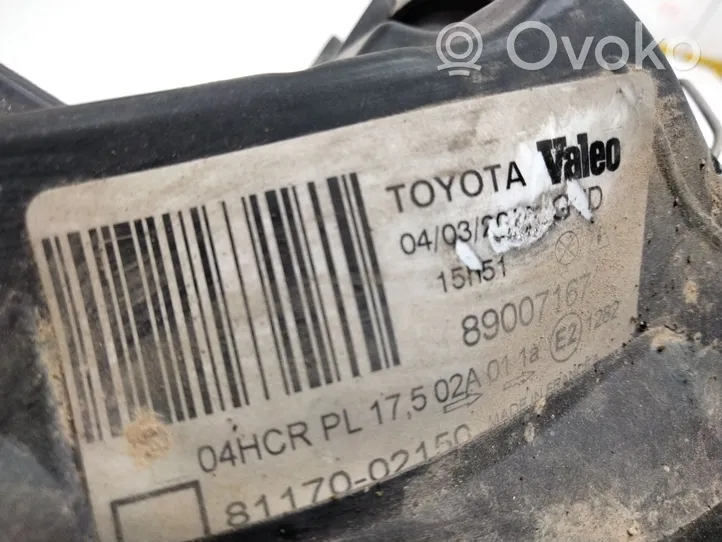 Toyota Corolla E120 E130 Phare frontale 8117002150
