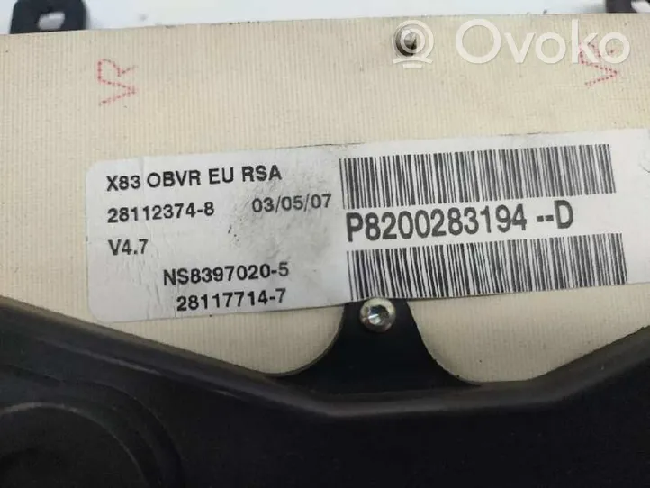 Renault Trafic II (X83) Compteur de vitesse tableau de bord 28112374-B