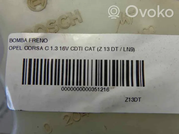 Opel Corsa C Wspomaganie hamulca 