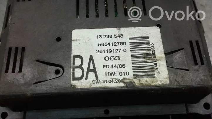 Opel Zafira B HUD-näyttö 13238548