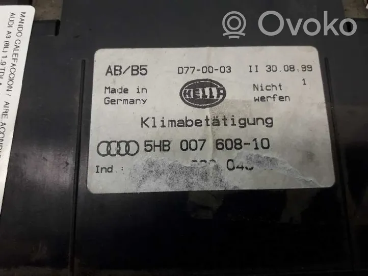 Audi A3 S3 8L Moduł / Sterownik klimatyzacji 5HB00760810