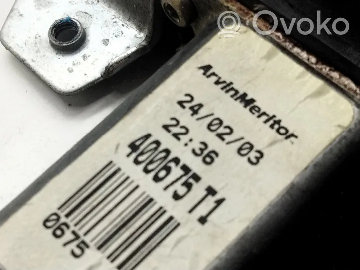 Rover 45 Manualny podnośnik szyby drzwi przednich 400675T1