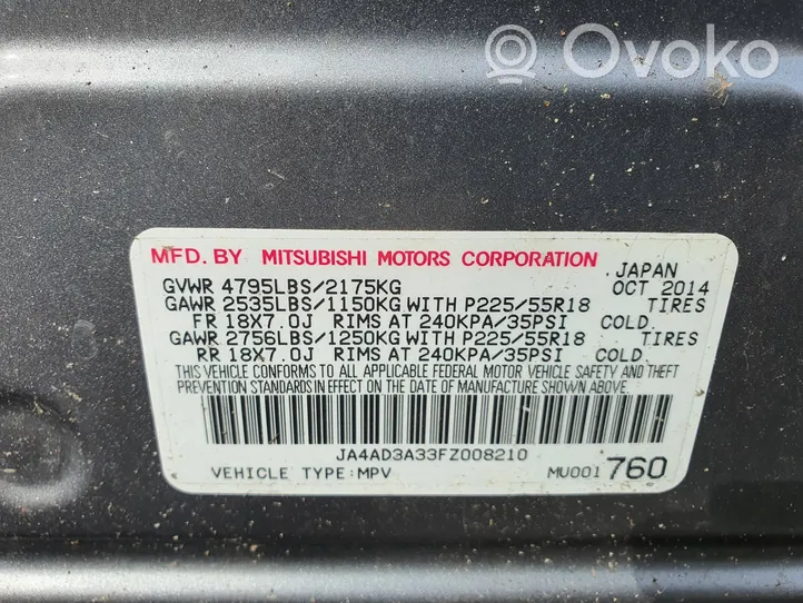 Mitsubishi Outlander Etukulmapaneeli MU001760