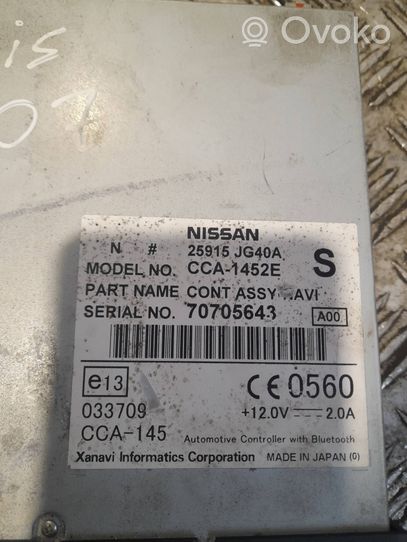 Toyota Avensis T250 Moduł / Sterownik GPS 25915JG40A