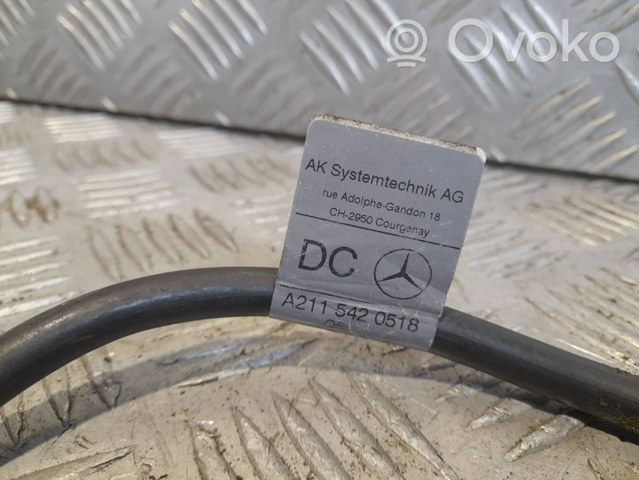 Mercedes-Benz E W211 Câble négatif masse batterie A2115420518