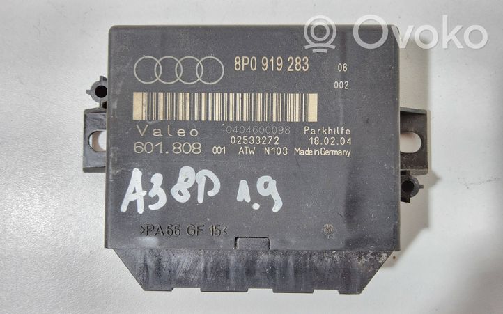 Audi A3 S3 8P Pysäköintitutkan (PCD) ohjainlaite/moduuli 8P0919283