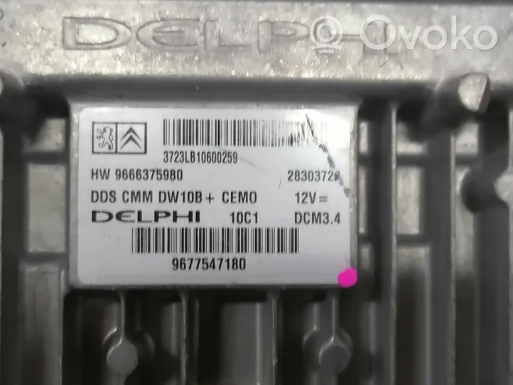 Peugeot 508 Calculateur moteur ECU 9666375980