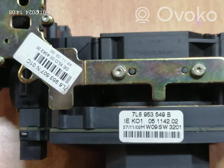 Volkswagen Touareg I Interruptor/palanca de limpiador de luz de giro 7L6953549B