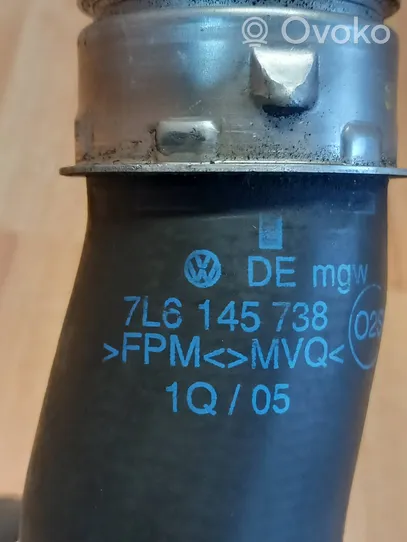 Volkswagen Touareg I Tube d'admission de tuyau de refroidisseur intermédiaire 7L6145738