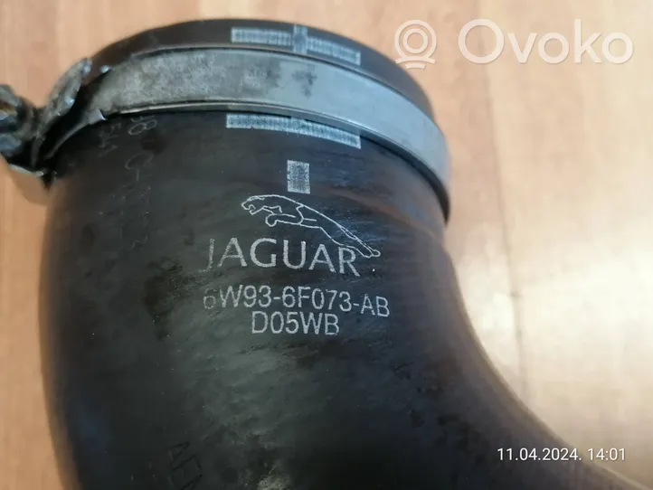 Jaguar XF X250 Tube d'admission de tuyau de refroidisseur intermédiaire 6W936F073AB