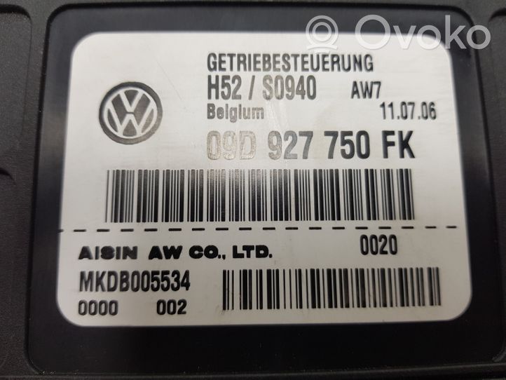 Audi Q7 4L Vaihdelaatikon ohjainlaite/moduuli 09D927750FK
