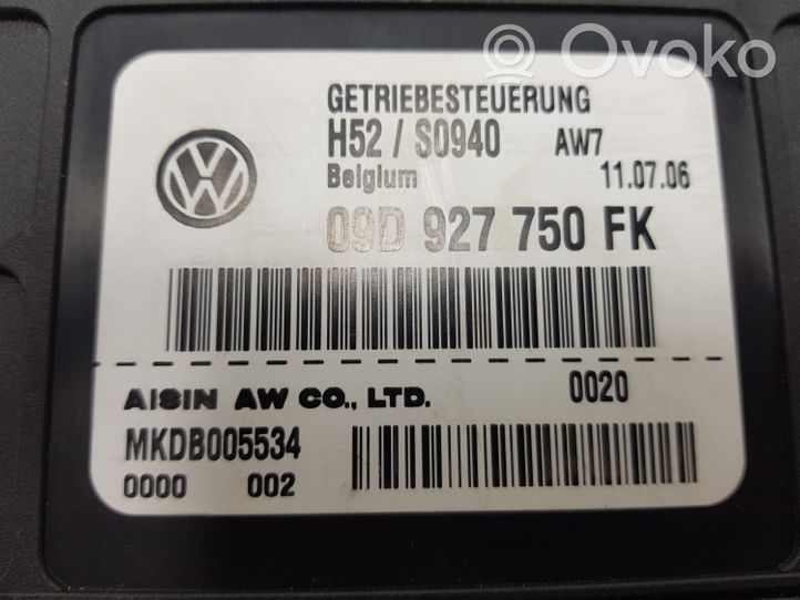 Audi Q7 4L Module de contrôle de boîte de vitesses ECU 09D927750FK