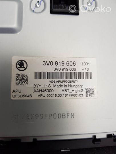 Skoda Superb B8 (3V) Radija/ CD/DVD grotuvas/ navigacija 3V0035020B