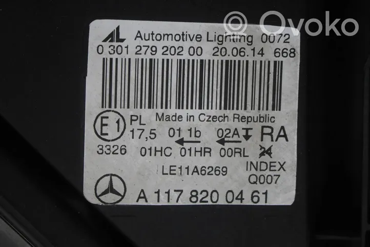 Mercedes-Benz CLA C117 X117 W117 Etu-/Ajovalo A1178200461