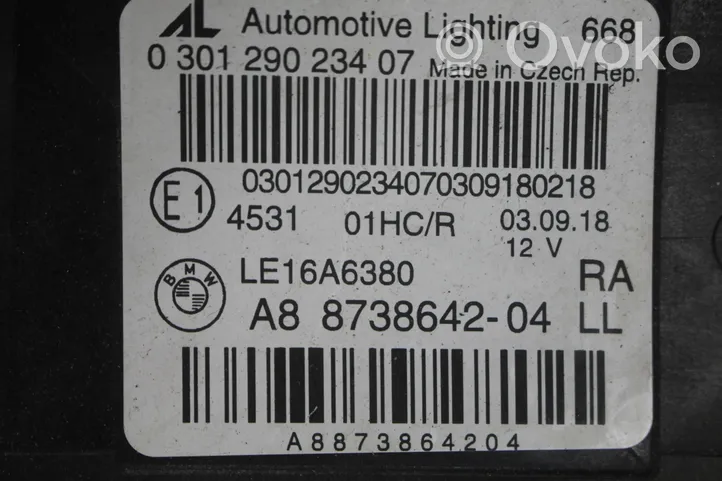 BMW 2 F45 Lampa przednia A8873864204